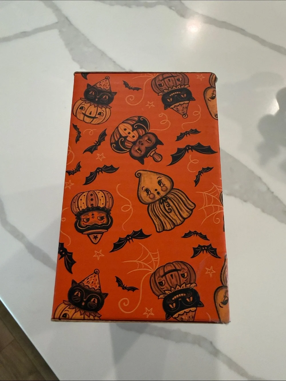 Halloween Black & Orange Cat Salt and Pepper Shaker Set